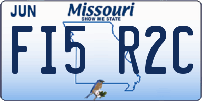 MO license plate FI5R2C