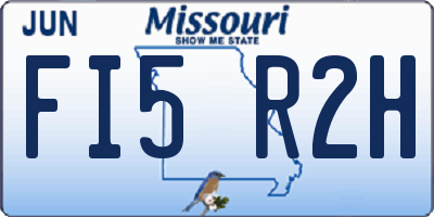 MO license plate FI5R2H