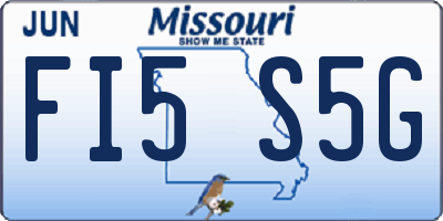 MO license plate FI5S5G