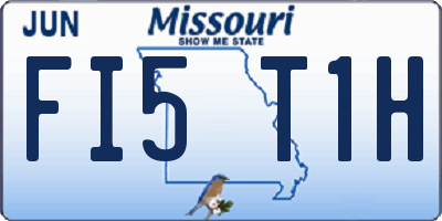 MO license plate FI5T1H