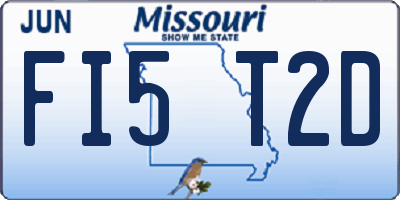 MO license plate FI5T2D