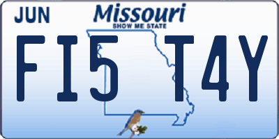 MO license plate FI5T4Y