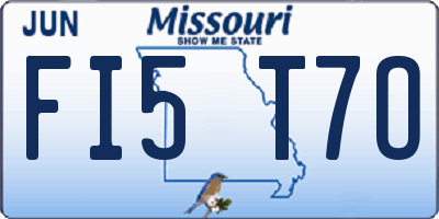 MO license plate FI5T7O
