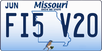 MO license plate FI5V2O