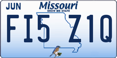 MO license plate FI5Z1Q