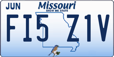 MO license plate FI5Z1V