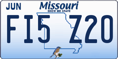 MO license plate FI5Z2O