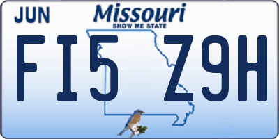 MO license plate FI5Z9H