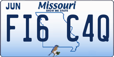MO license plate FI6C4Q