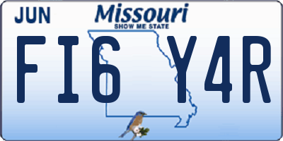 MO license plate FI6Y4R