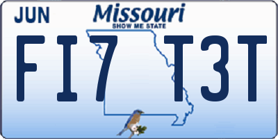 MO license plate FI7T3T