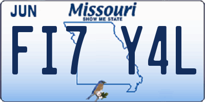 MO license plate FI7Y4L
