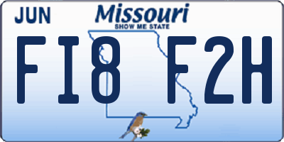 MO license plate FI8F2H