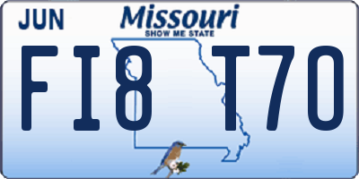 MO license plate FI8T7O