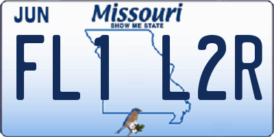 MO license plate FL1L2R