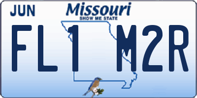 MO license plate FL1M2R