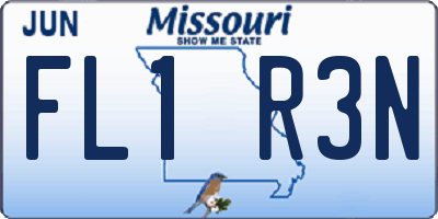 MO license plate FL1R3N
