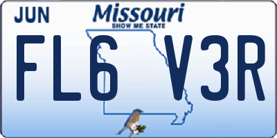 MO license plate FL6V3R