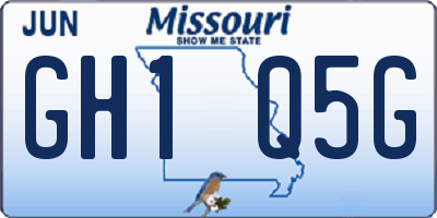 MO license plate GH1Q5G