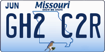 MO license plate GH2C2R