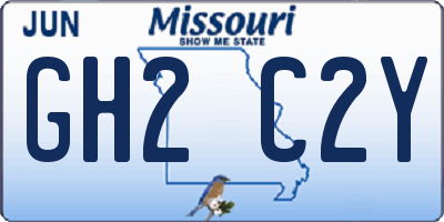 MO license plate GH2C2Y