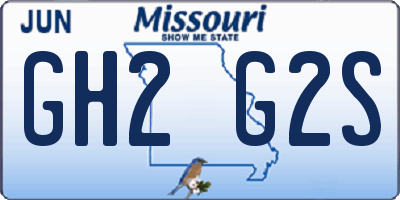 MO license plate GH2G2S