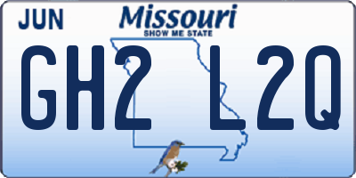 MO license plate GH2L2Q