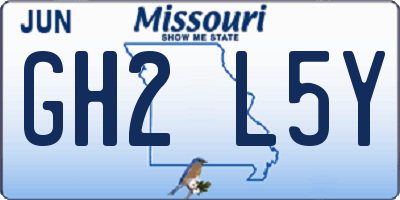MO license plate GH2L5Y