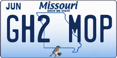 MO license plate GH2M0P