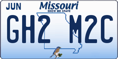 MO license plate GH2M2C