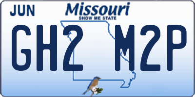 MO license plate GH2M2P