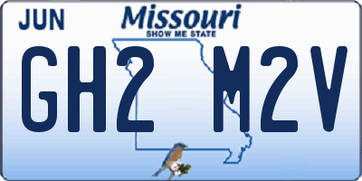 MO license plate GH2M2V