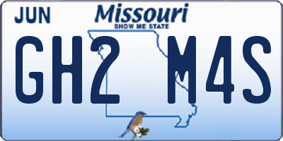 MO license plate GH2M4S