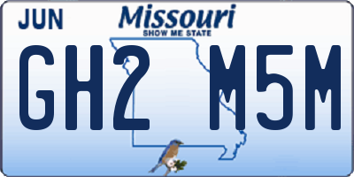MO license plate GH2M5M