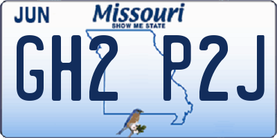 MO license plate GH2P2J