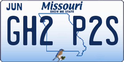 MO license plate GH2P2S