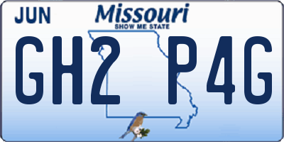 MO license plate GH2P4G