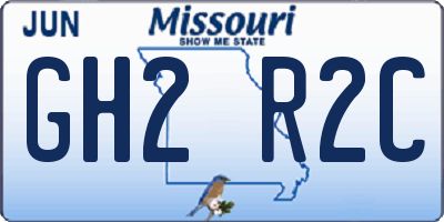 MO license plate GH2R2C