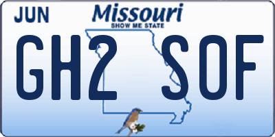 MO license plate GH2S0F