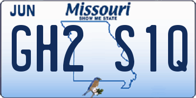 MO license plate GH2S1Q