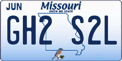 MO license plate GH2S2L