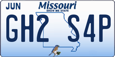 MO license plate GH2S4P