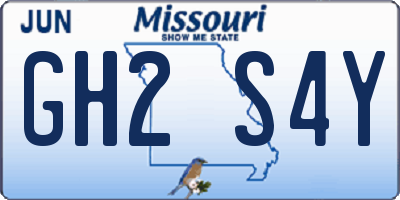 MO license plate GH2S4Y