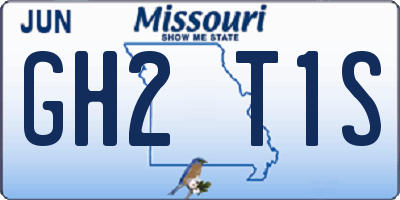 MO license plate GH2T1S