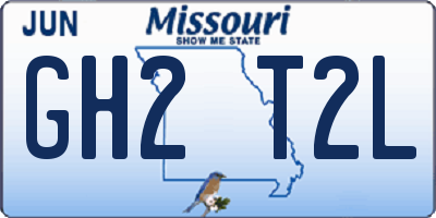 MO license plate GH2T2L