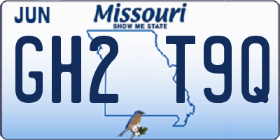 MO license plate GH2T9Q