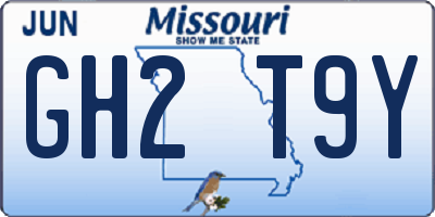 MO license plate GH2T9Y