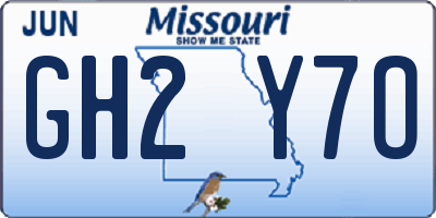 MO license plate GH2Y7O