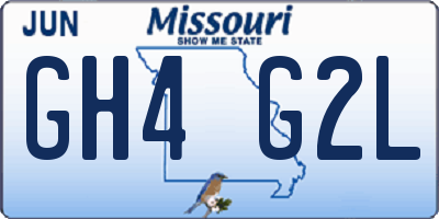 MO license plate GH4G2L