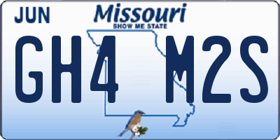 MO license plate GH4M2S